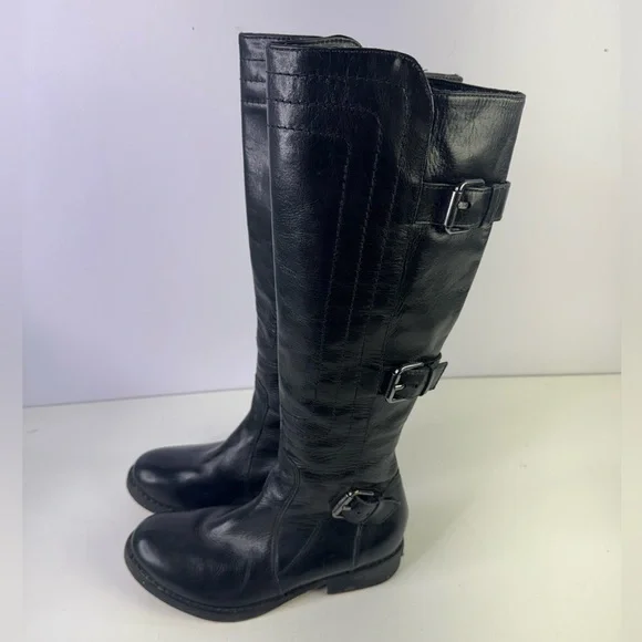 Juicy Couture Leather Moto Combat Riding Boot size 6.5 - Picture 2 of 11